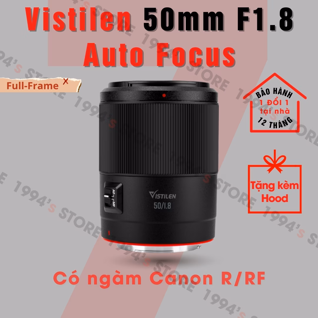 Vistilen 50mm F1.8 - Lấy nét tự động siêu nhanh dành cho Full-Frame Canon RF