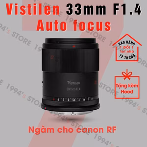 Vistilen 33mm F1.4 lấy nét tự động cho Canon EOS R