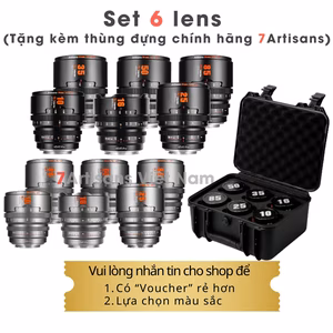 Set 3 lens 7Artisans Hope S35 Cine Lens – Ống kính chuyên quay phim 10mm, 16mm, 25mm, 35mm, 50mm và 85mm T2.1 Super35
