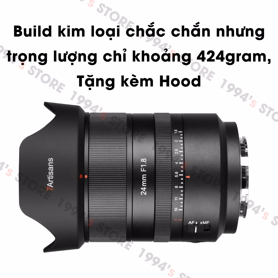 7Artisans 24mm F1.8 Auto Focus Full-Frame lens góc rộng đa dụng