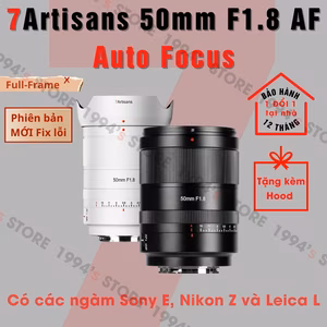 7Artisans AF 50mm F1.8 Auto Focus - Lấy nét tự động cho Full-Frame