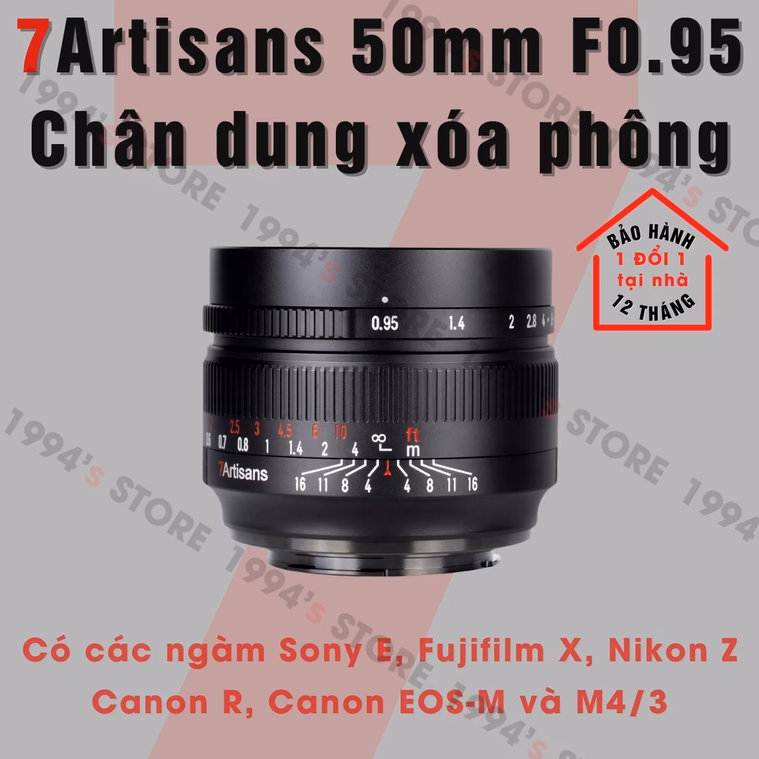 Ống kính 7Artisans 50mm F0.95 - Chân dung xóa phông mù mịt