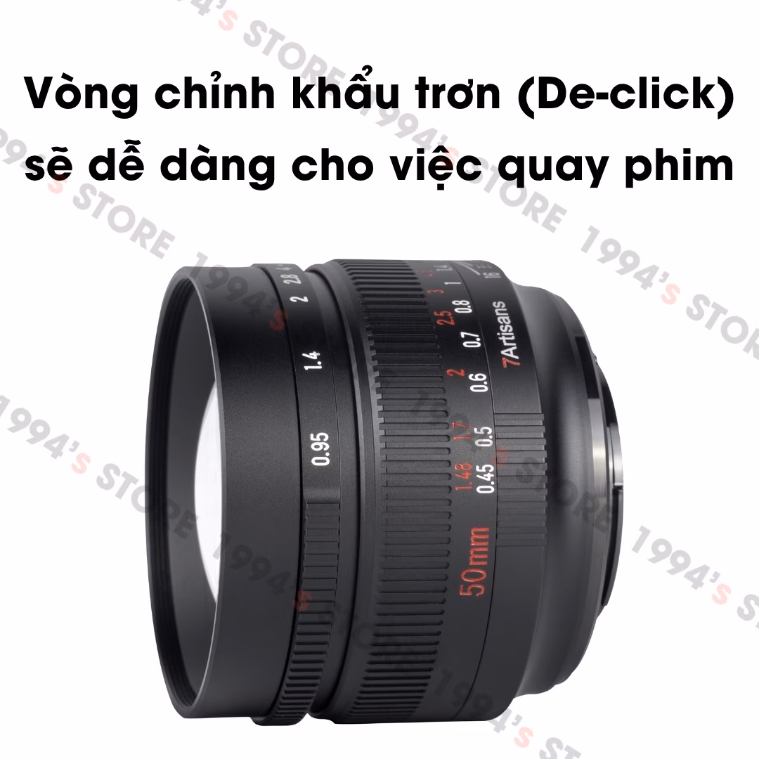 Ống kính 7Artisans 50mm F0.95 - Chân dung xóa phông mù mịt
