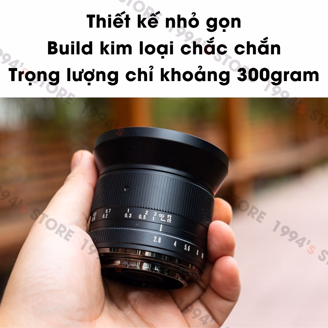 Ống kính 7Artisans 12mm F2.8 Mark II - Siêu rộng KHÔNG méo