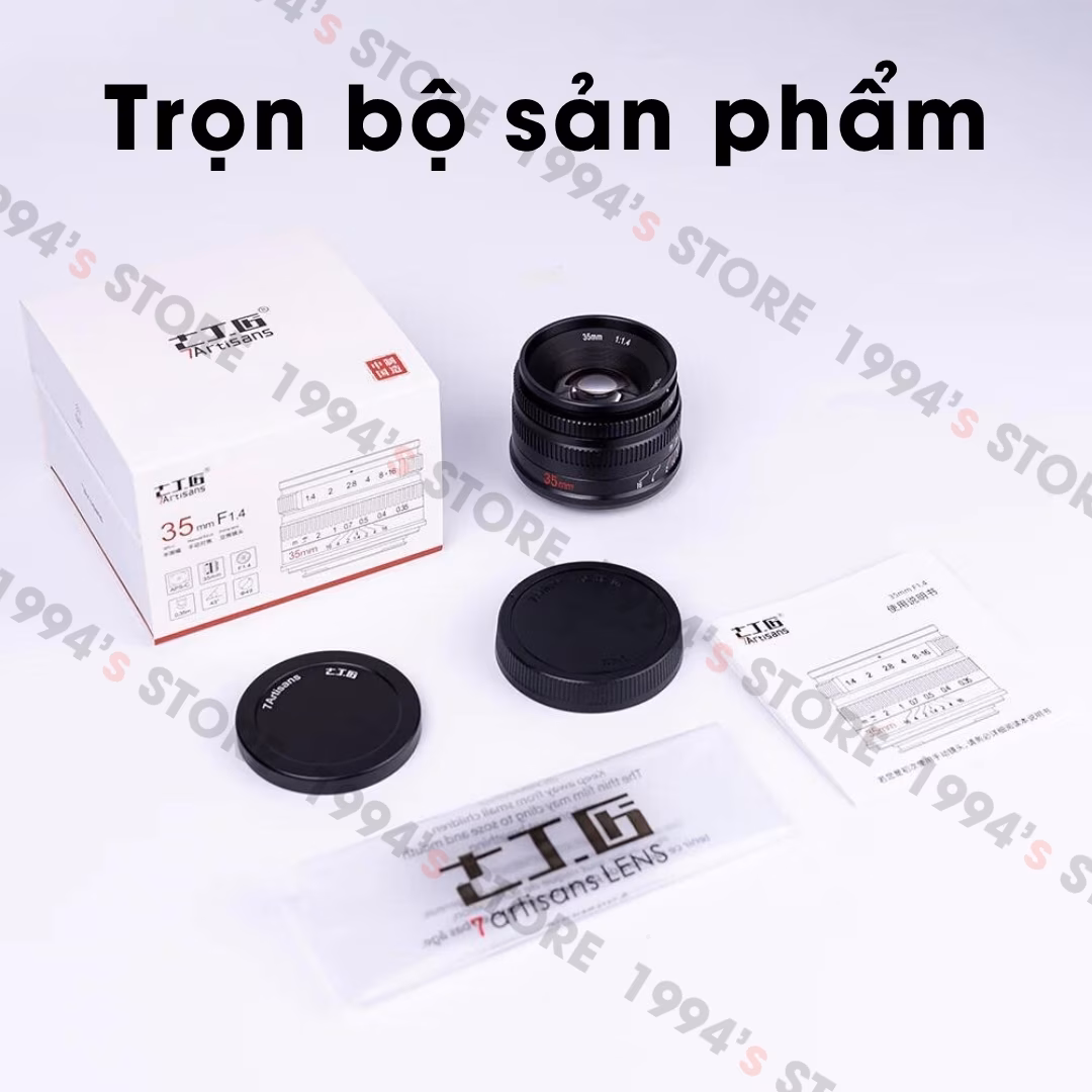 So sánh 7Artisans 35mm F1.4 II và F1.2