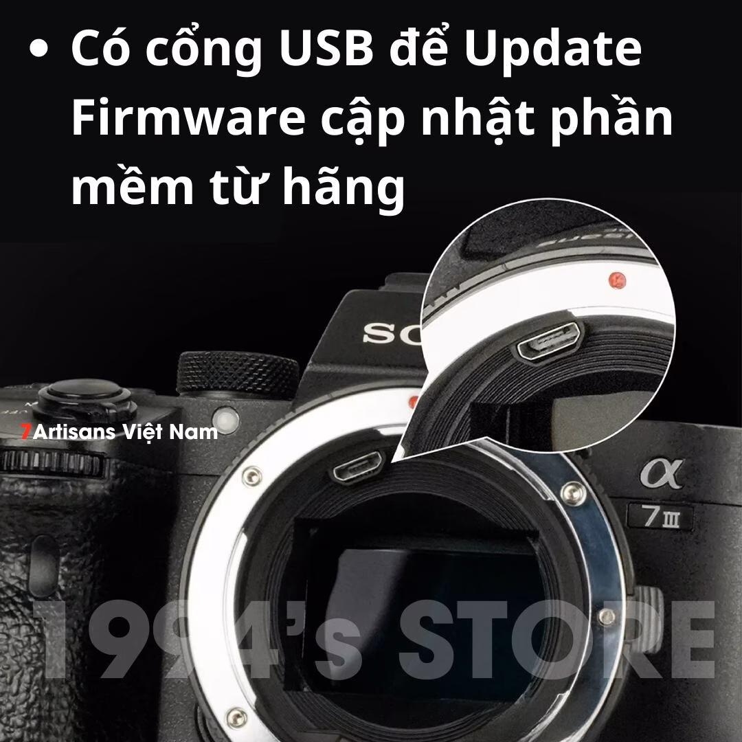 Cách dùng lens Canon EF trên body Sony