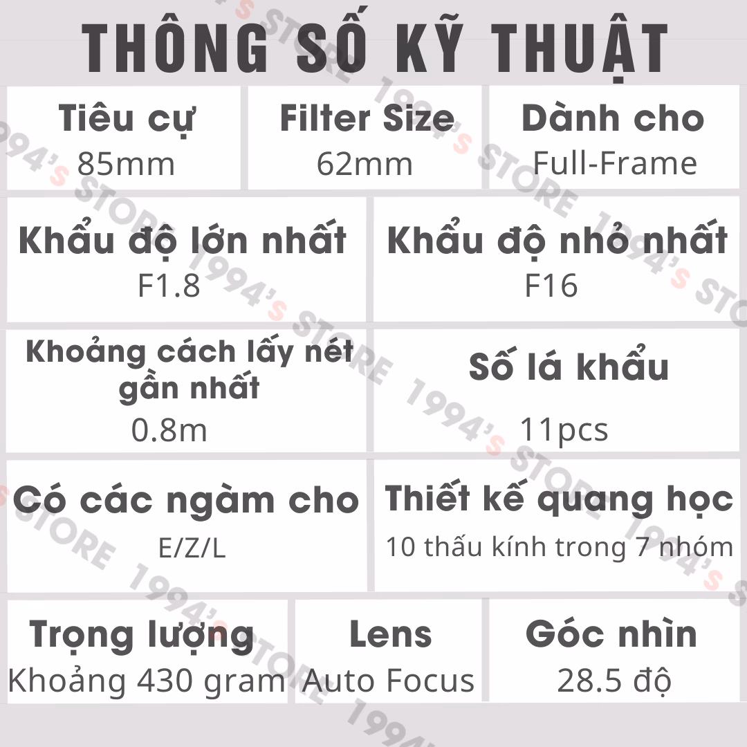 7Artisans 85mm F1.8 AF ngàm Leica L
