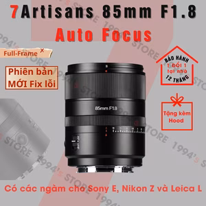 7Artisans 85mm F1.8 AF phiên bản mới ĐÃ FIX LỖI - Lens chân dung for Full-Frame