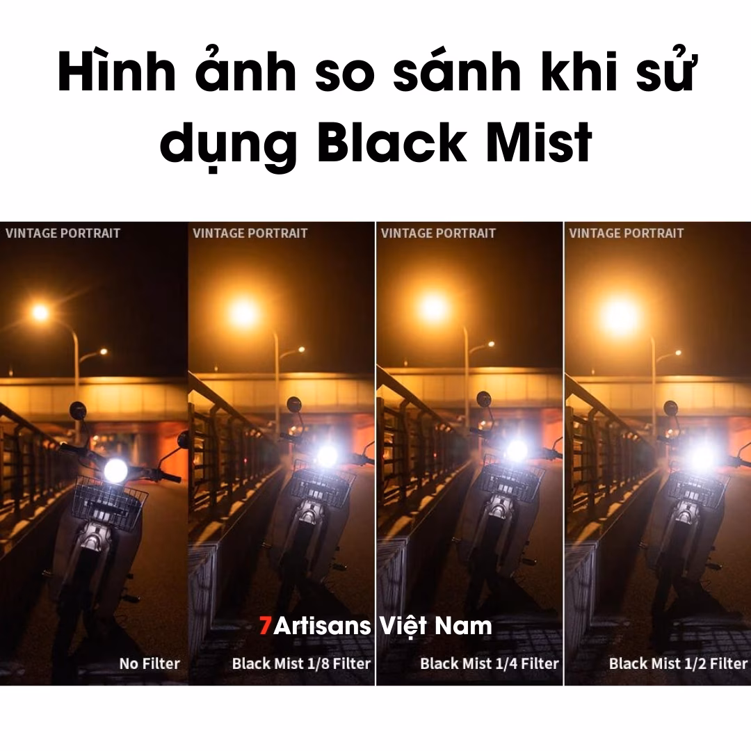 Filter Black Mist 1/4 tạo hiệu ứng Cinematic
