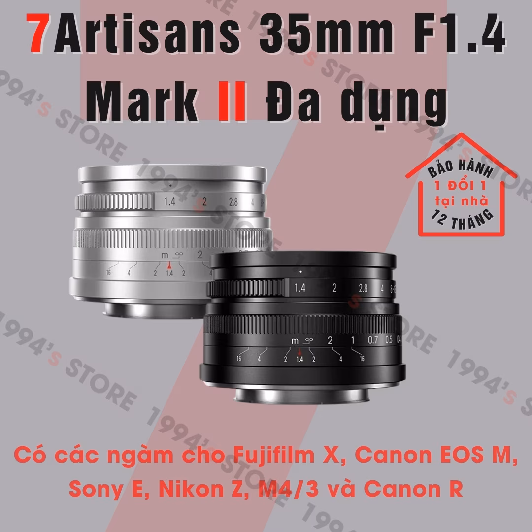 7Artisans 35mm F1.4 Mark II – Lens đa dụng khẩu độ lớn