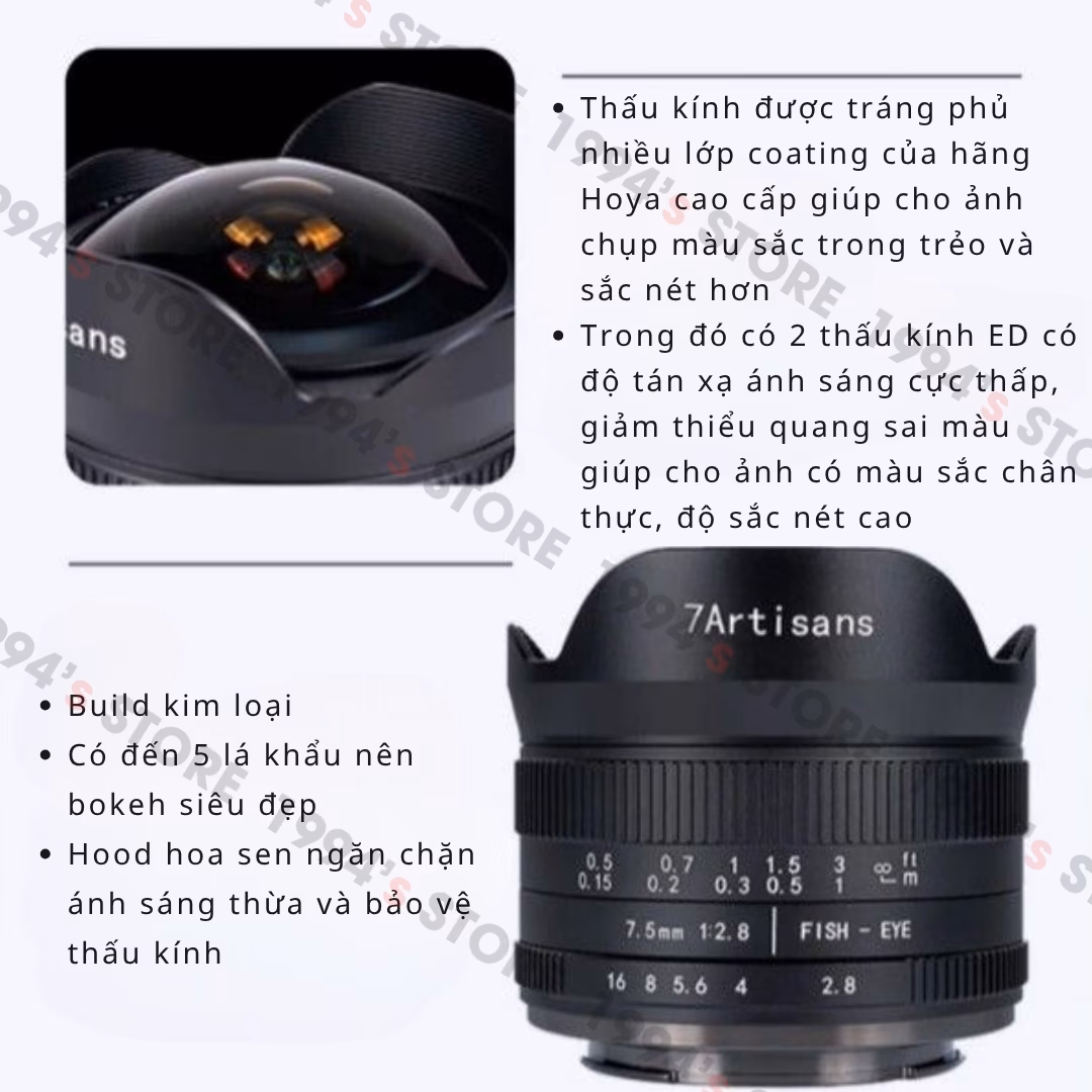 7Artisans 7.5mm F2.8 Mark II Fisheye