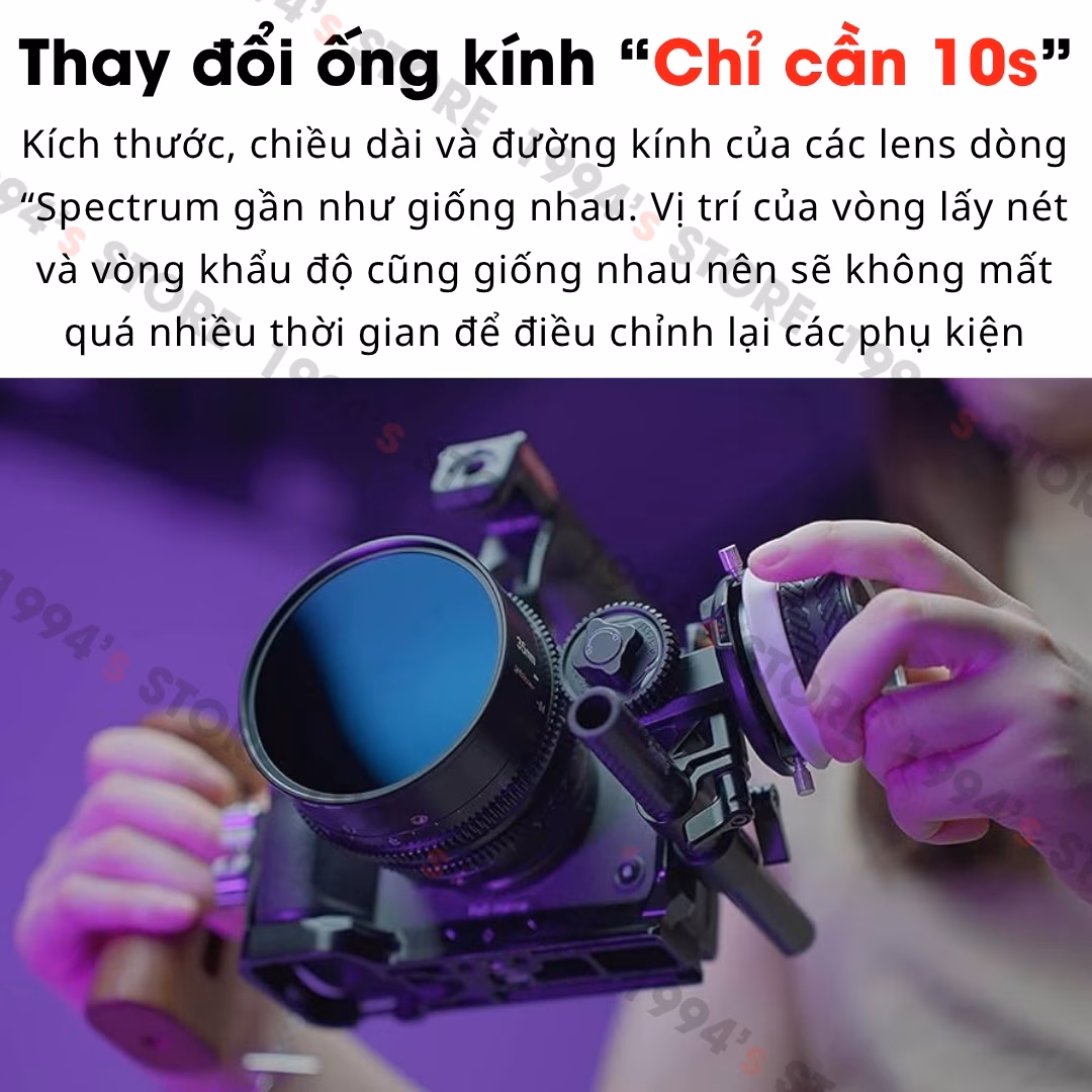 Trọn bộ lens Spectrum Cinema 14mm 35mm 50mm 85mm