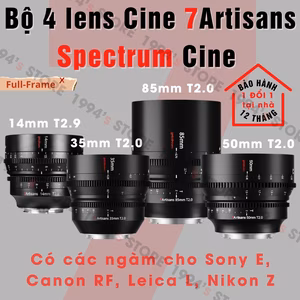Bộ 4 lens quay phim 7Artisans Spectrum Cinema Lenses for Full-Frame