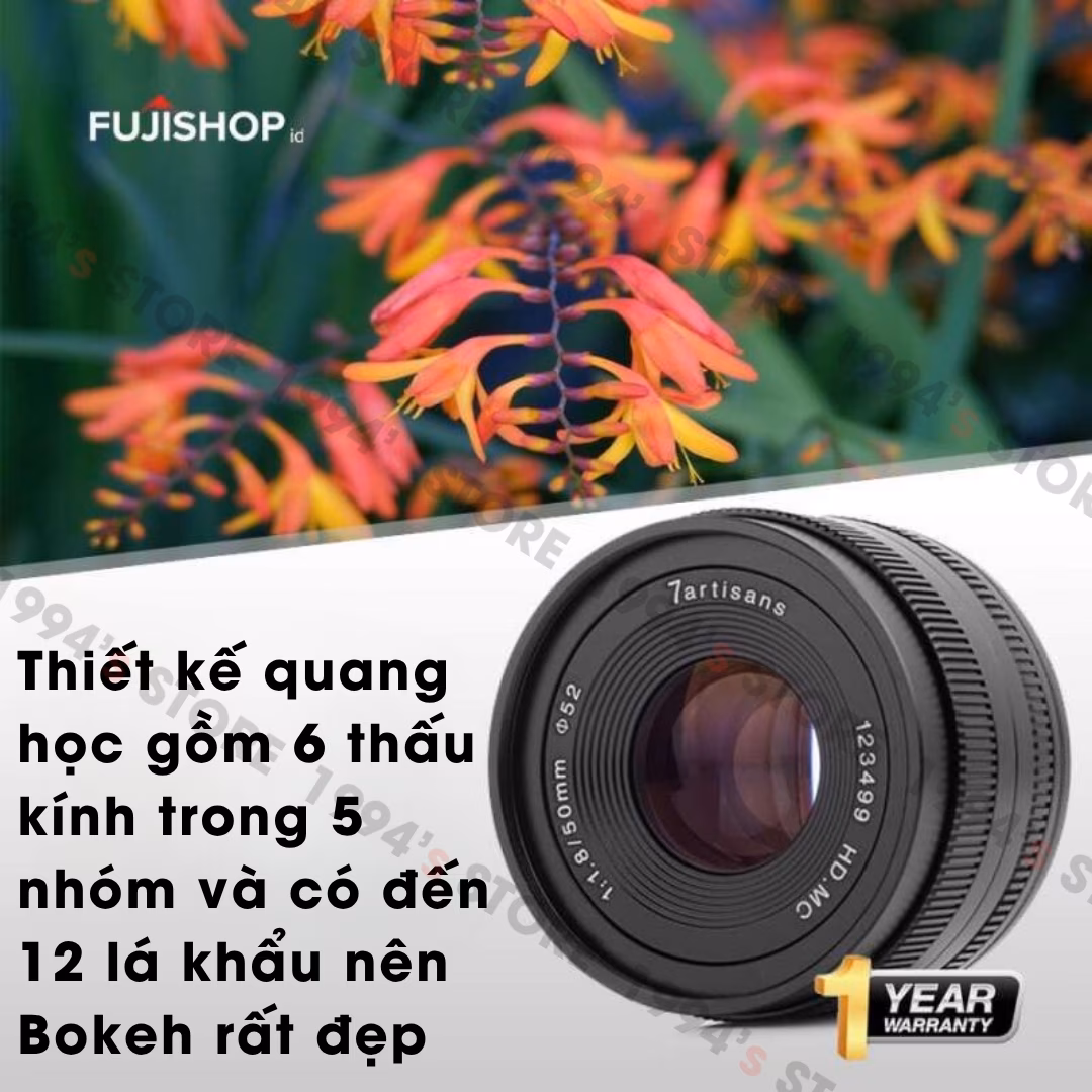 7Artisans 50mm F1.8 Mark II chính hãng