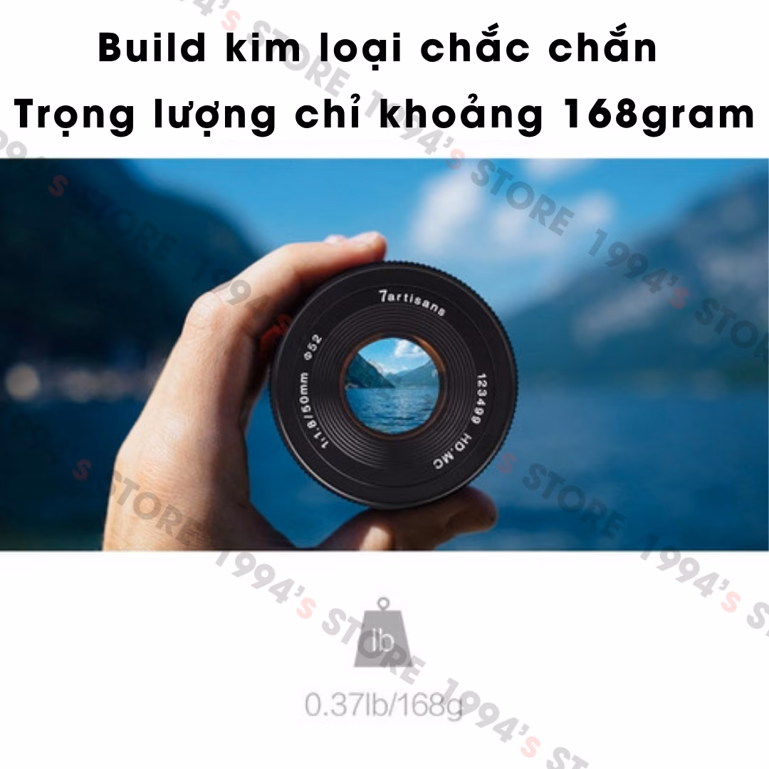 Ống kính 7Artisans 50mm F1.8 Mark II - Lens chân dung xóa phông giá rẻ