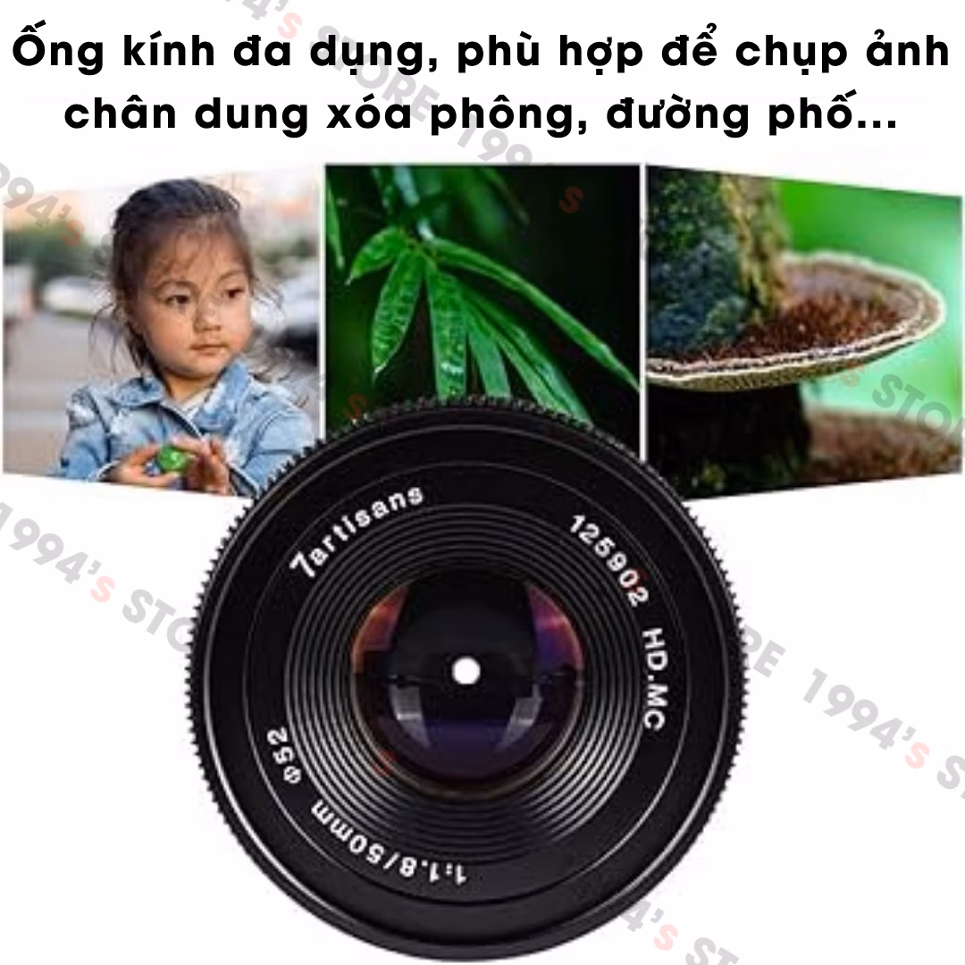 Ống kính 7Artisans 50mm F1.8 Mark II - Lens chân dung xóa phông giá rẻ