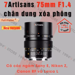 7Artisans 75mm F1.4 New Version – Lens chân dung xóa phông for Full-Frame