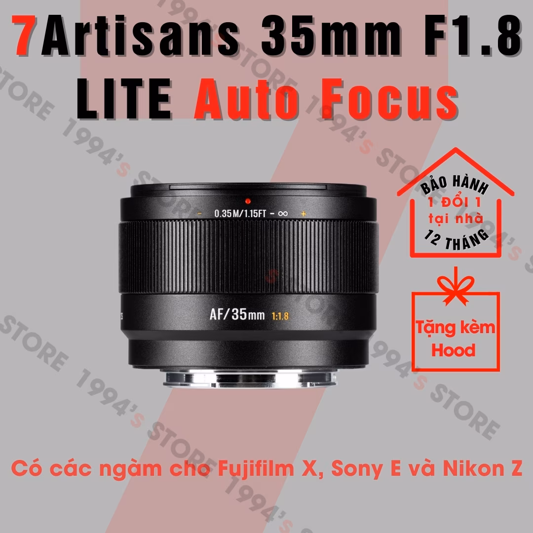 7Artisans 35mm F1.8 Lite AF – Lens đa dụng