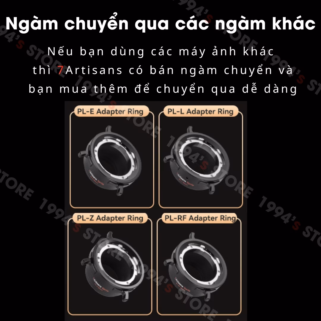 Lens Cine ngàm EF tặng kèm đuôi ngàm PL