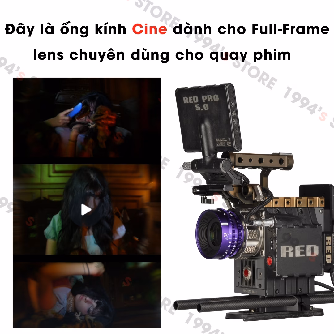 Ống kính quay phim hiệu ứng bokeh xoáy nghệ thuật