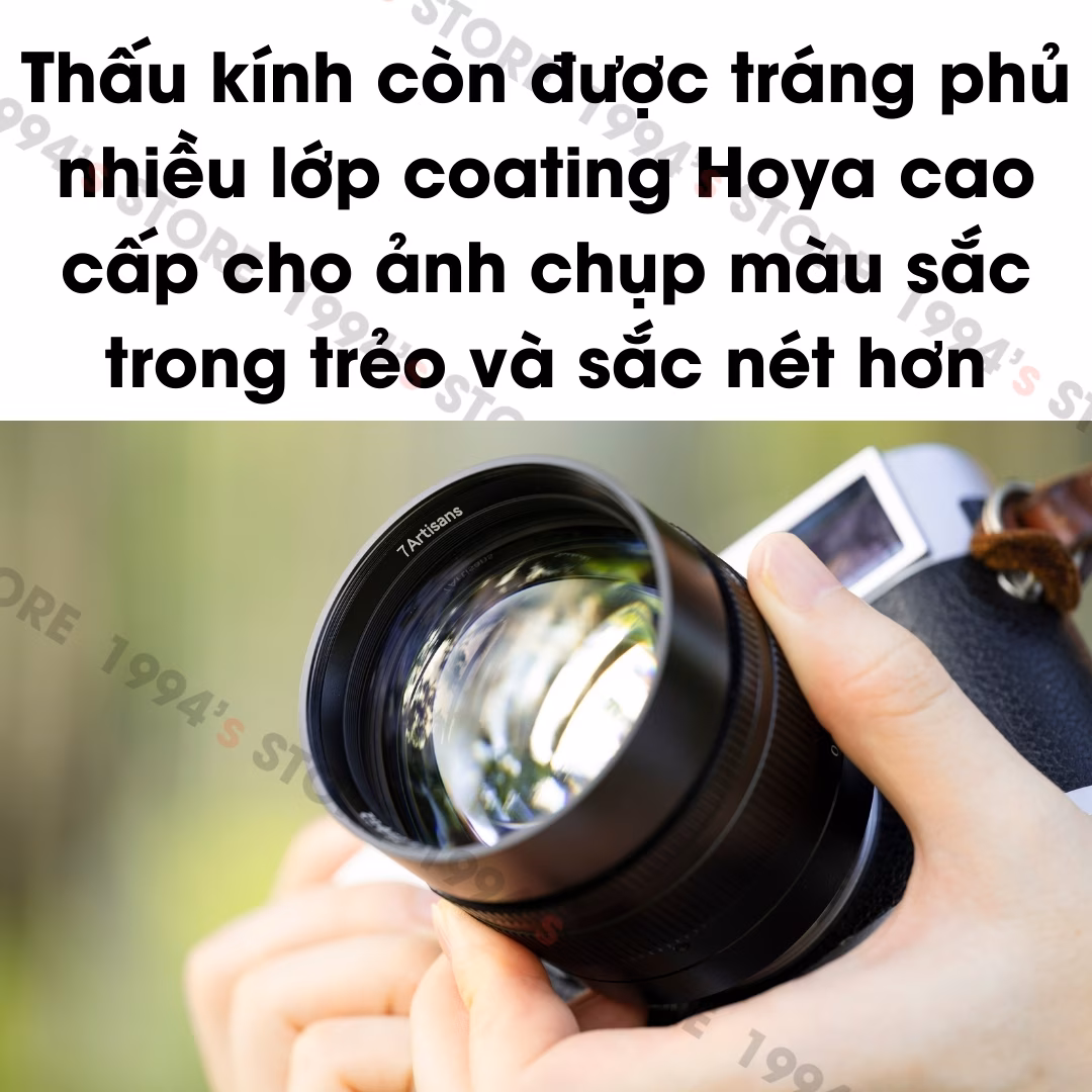 7Artisans 75mm F1.25 II thấu kính Hoya cao cấp