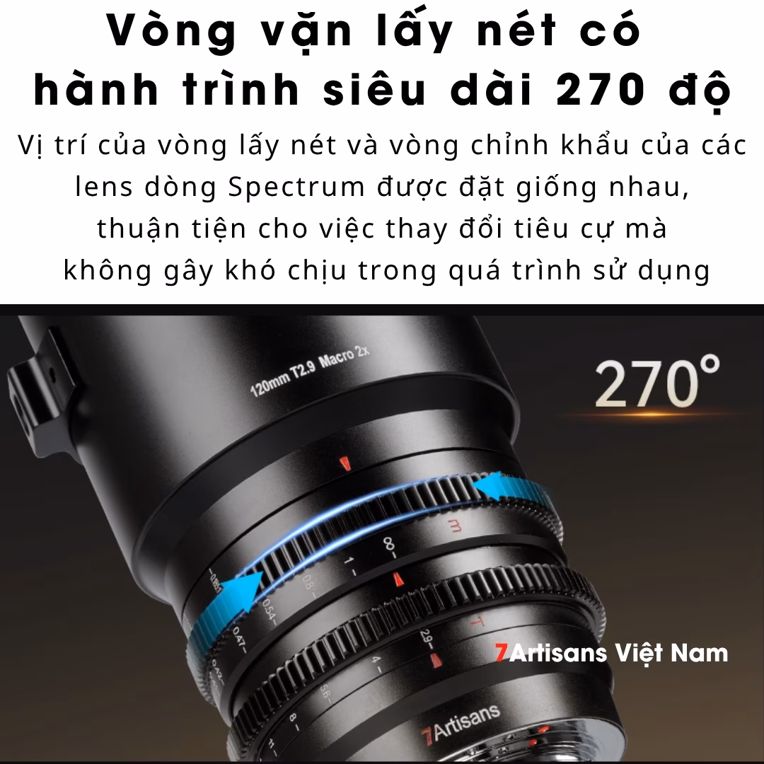 7Artisans 120mm T2.9 Spectrum Cine Macro 2X