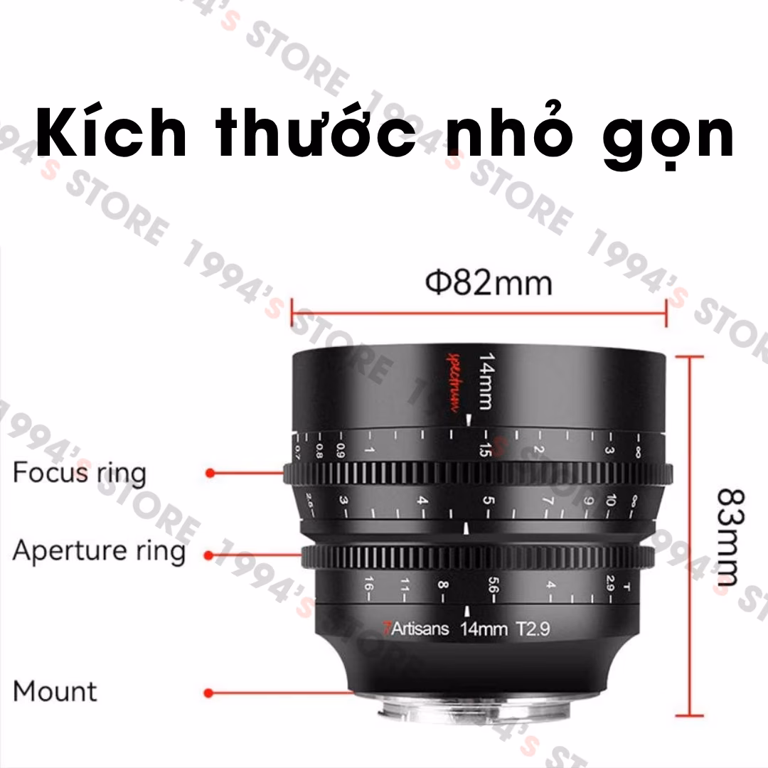Ống kính góc siêu rộng 114 độ cho máy ảnh Full Frame