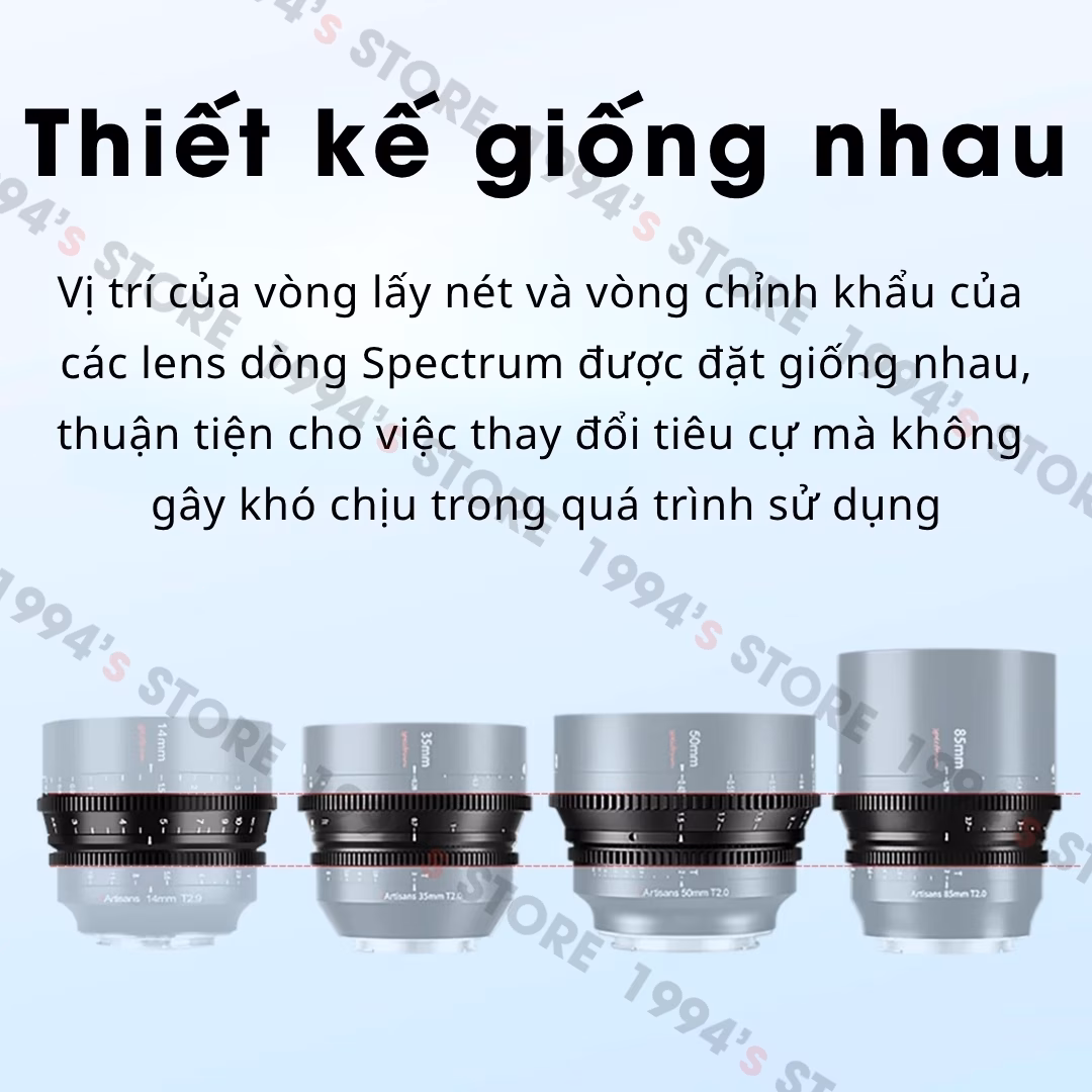 Ống kính 7Artisans 14mm T2.9 Spectrum Cine cho Sony/Nikon/Canon/Leica