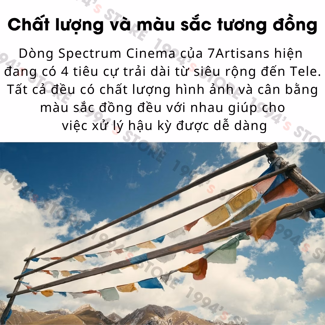 Ống kính 7Artisans 14mm T2.9 Spectrum Cine cho Sony/Nikon/Canon/Leica