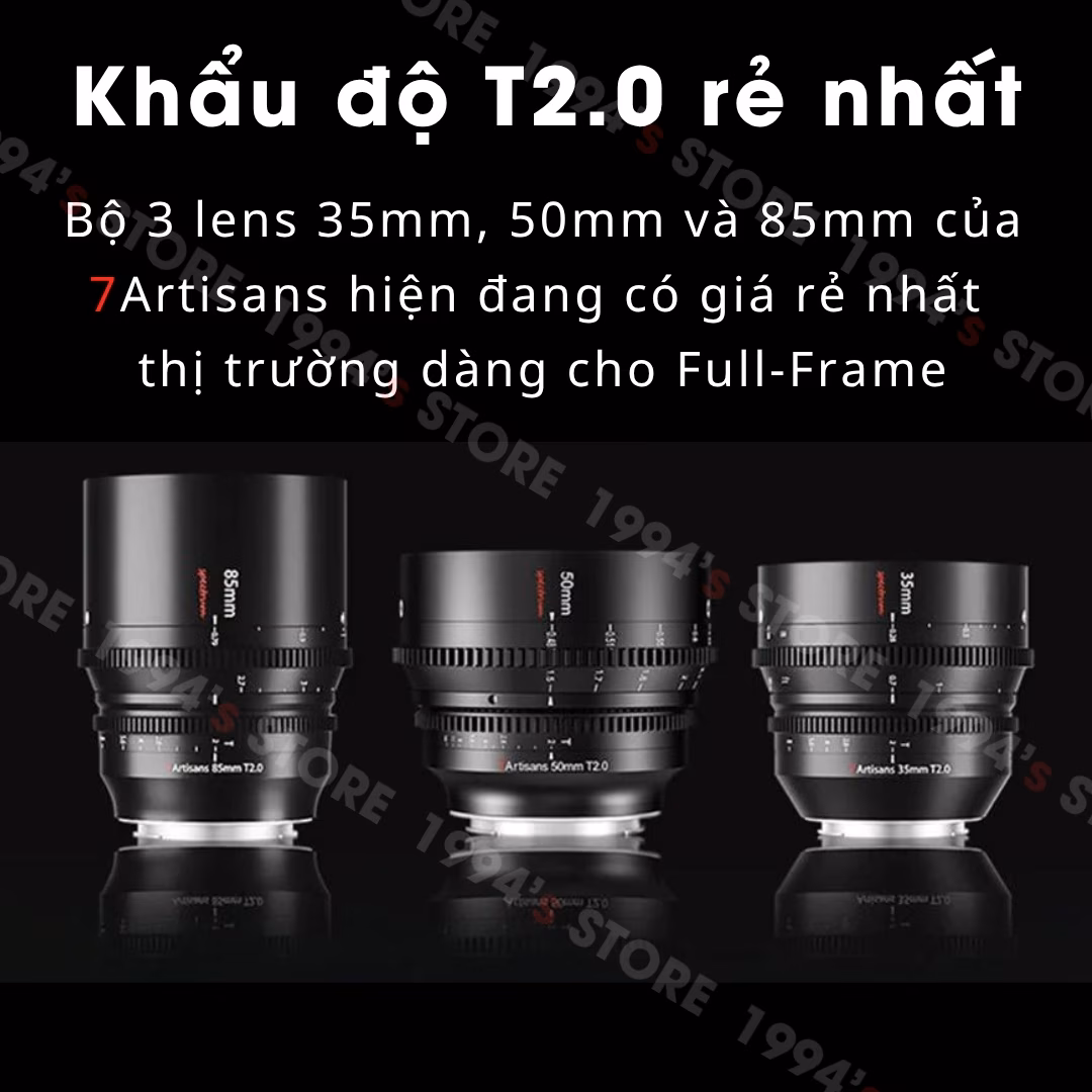 Lens Cine 7Artisans 85mm T2.0 giá tốt nhất