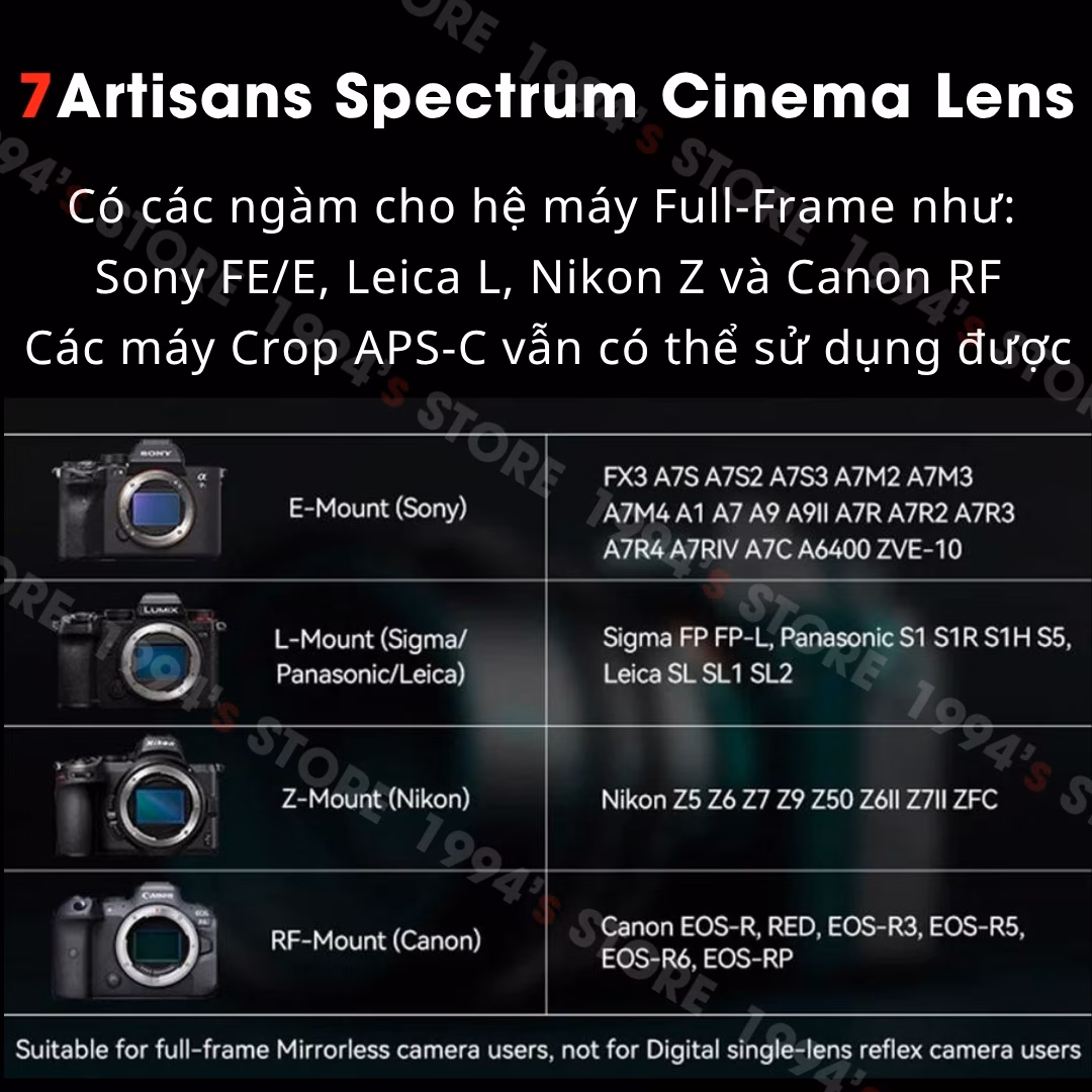 Lens Cine 85mm T2.0 không bị Lens Breathing