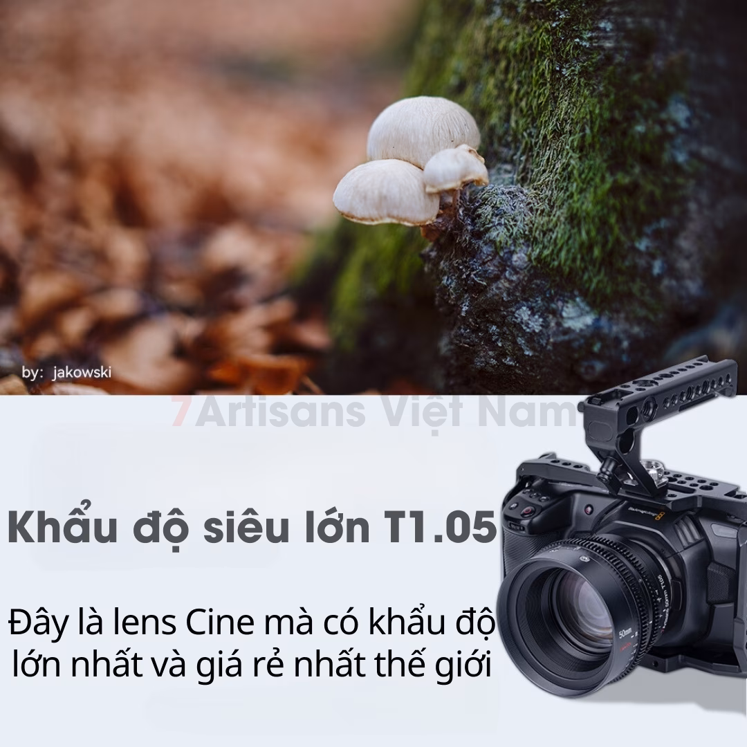 Ống kính 7Artisans 25mm T1.05 Vision Cinema