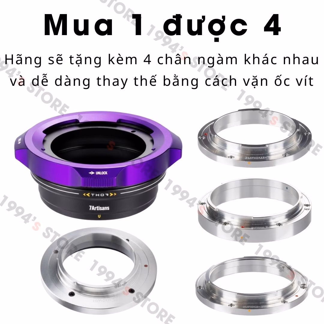 Adapter 7Artisans PL mount 4 trong 1