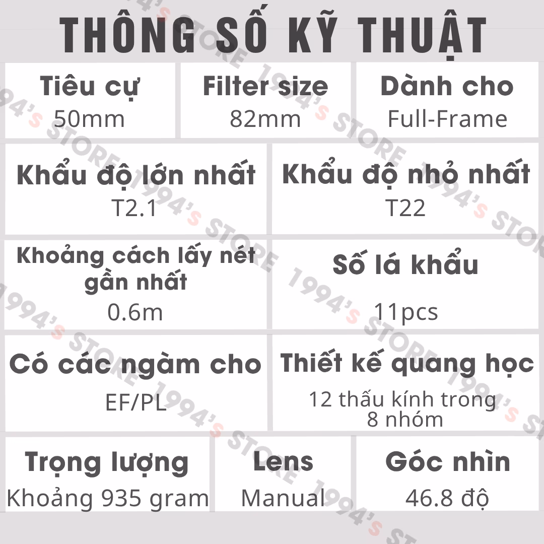 Phụ kiện ngàm chuyển đổi lens Cine 7Artisans