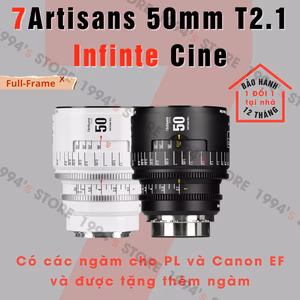 7Artisans 50mm T2.1 – Cine Lens Infinte Vision for Full-Frame – Có tặng thêm ngàm