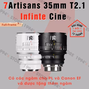 7Artisans 35mm T2.1 – Cine Lens Infinte Vision for Full-Frame – Có tặng thêm ngàm