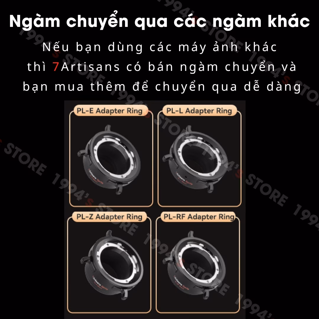 Lens Cine ngàm EF tặng kèm đuôi ngàm PL