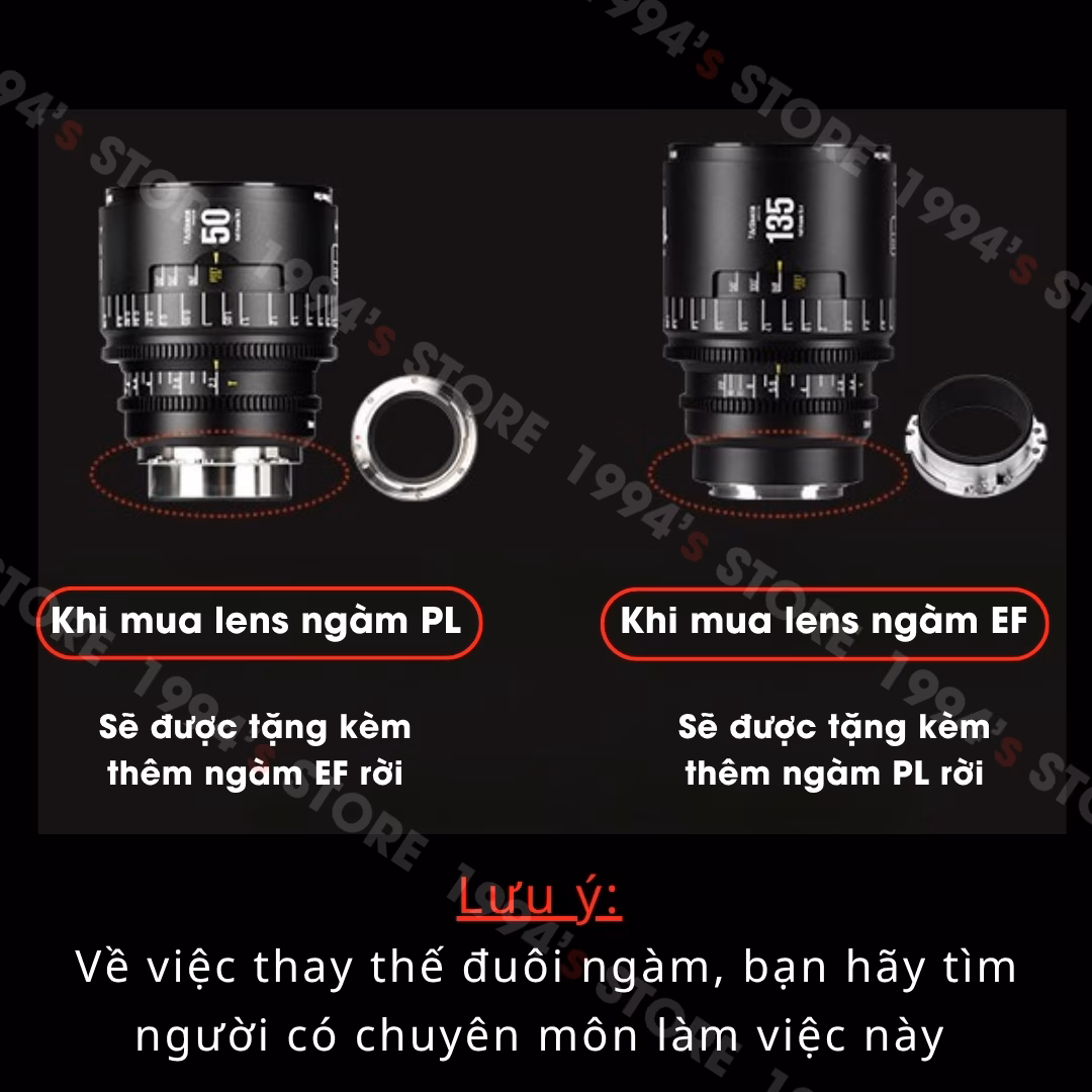 Lens Cine Full-Frame không bị Lens Breathing (hiện tượng thở)