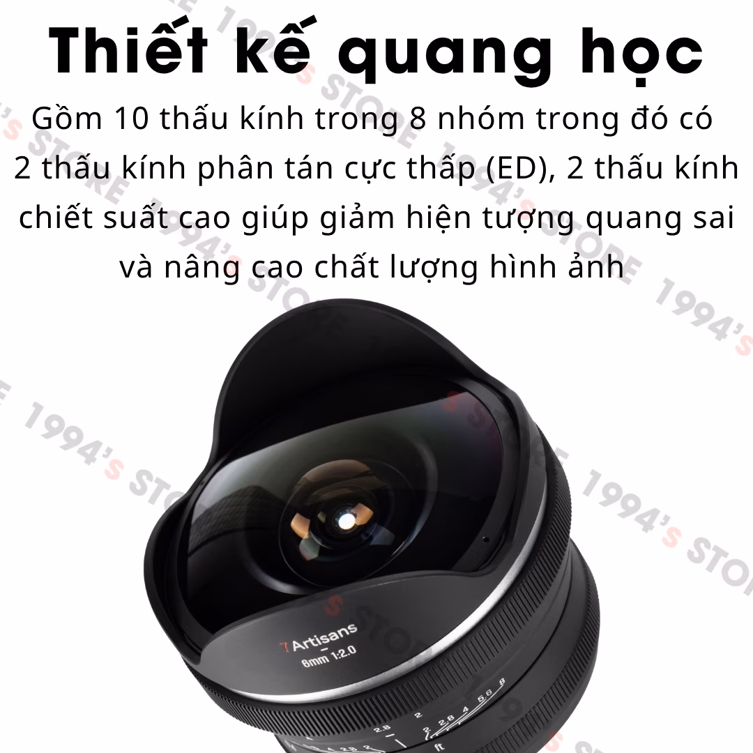 7Artisans 6mm F2 Fisheye – Với góc nhìn rộng nhất thế giới