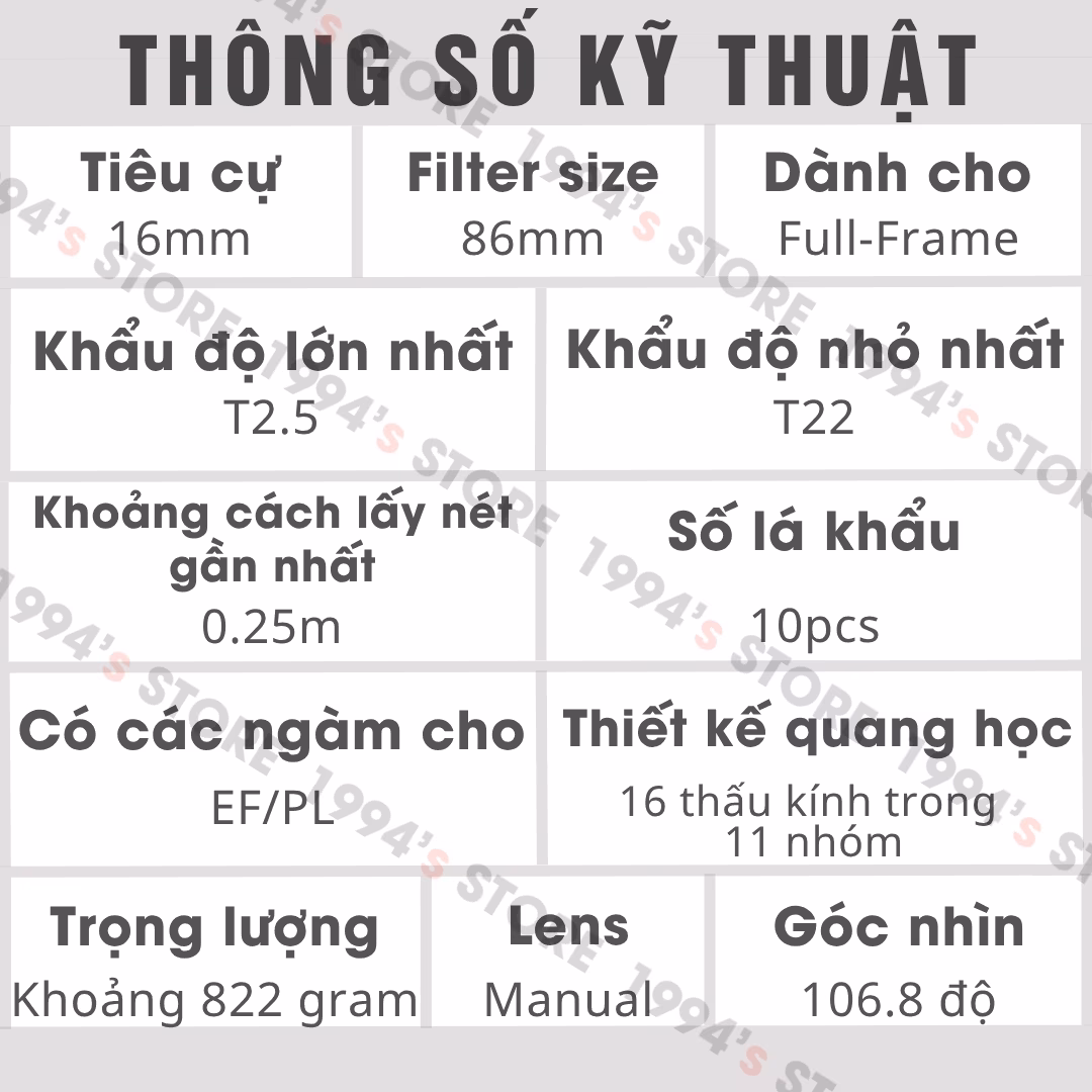 Cách thay ngàm chuyển cho lens Cine 7Artisans 16mm