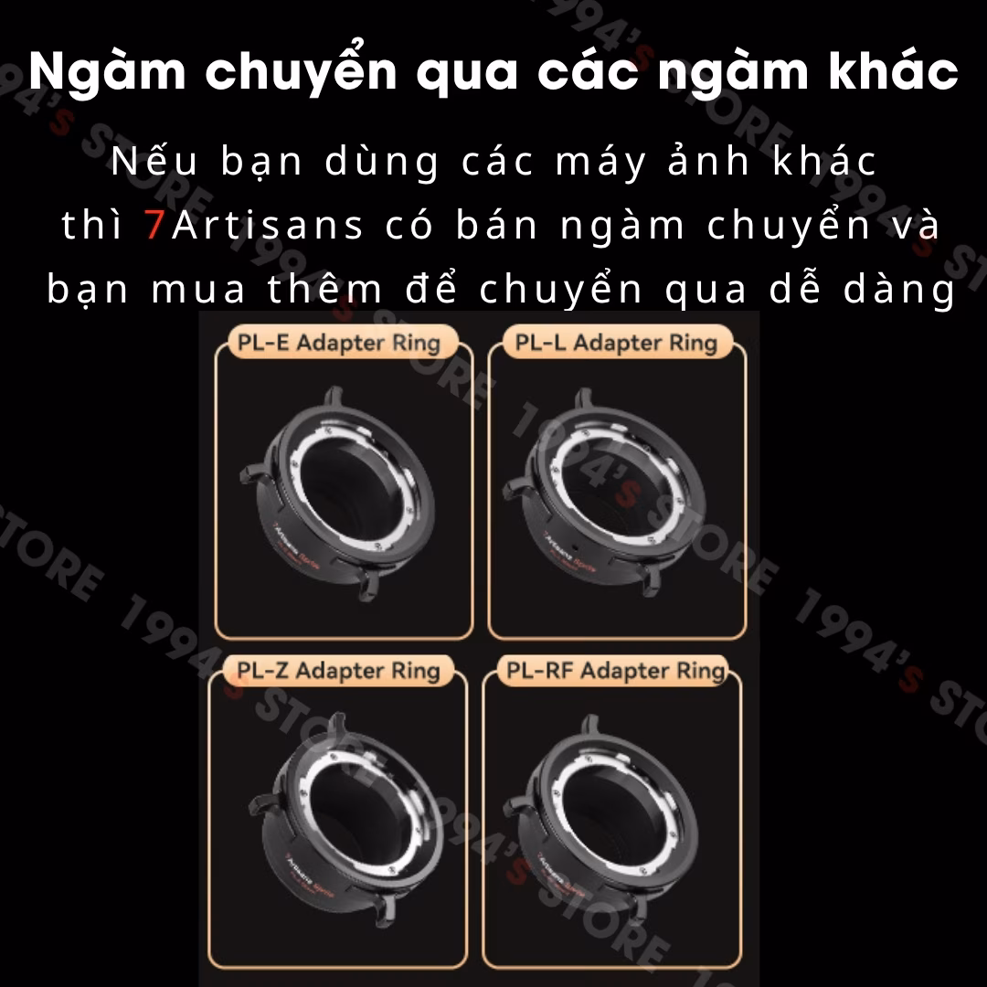 Lens Cine ngàm EF tặng kèm đuôi ngàm PL