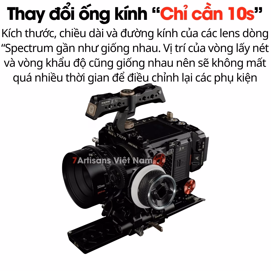 Lens Cine 35mm T1.05 cho Fujifilm X-mount