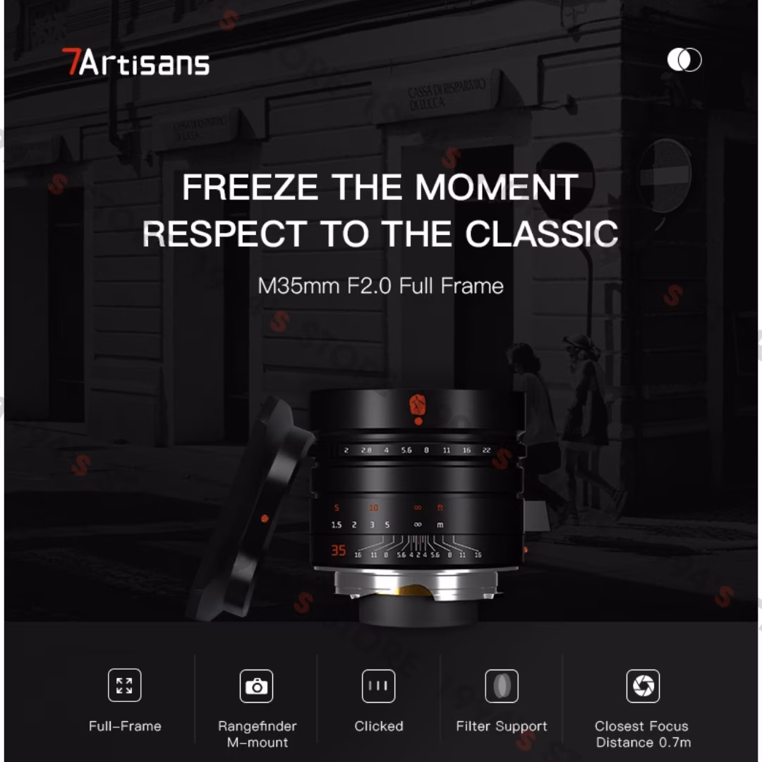 7Artisans 35mm F2.0 Mark II bảo hành 12 tháng
