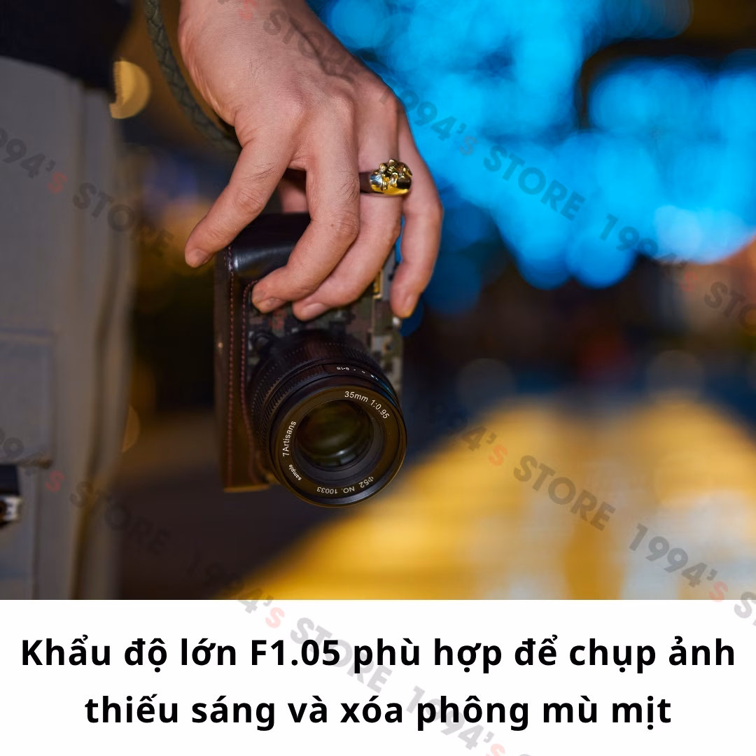 7Artisans 50mm F1.05 bảo hành chính hãng 12 tháng