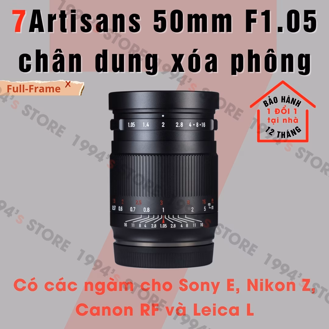 7Artisans 50mm F1.05 Full-Frame