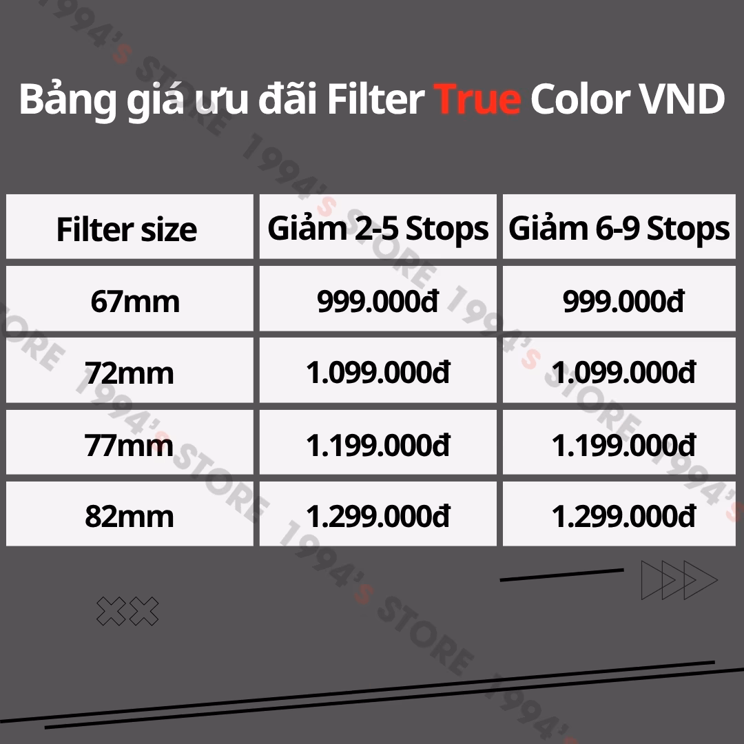 Filter 7Artisans True Color VND chính hãng