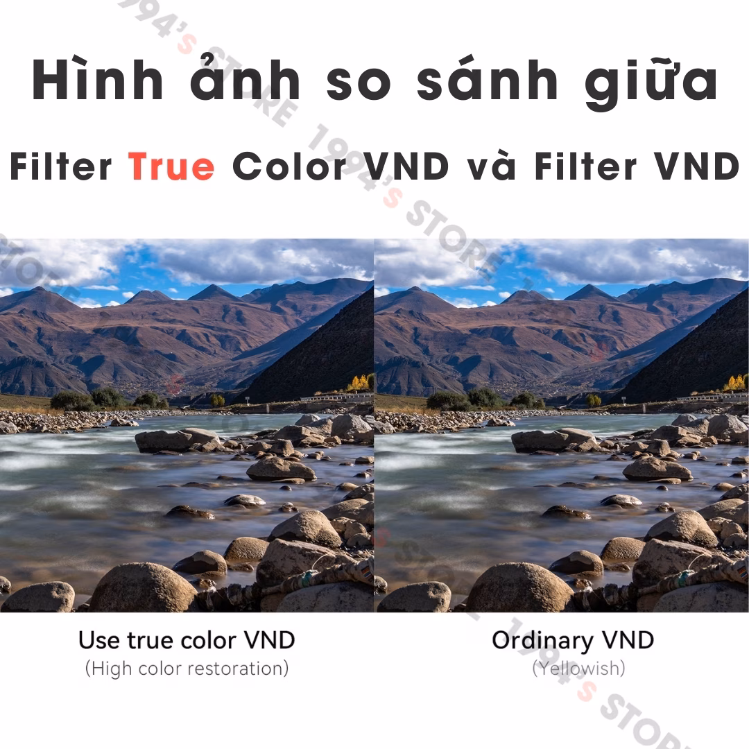 Filter VND không bị ám vàng ám xanh