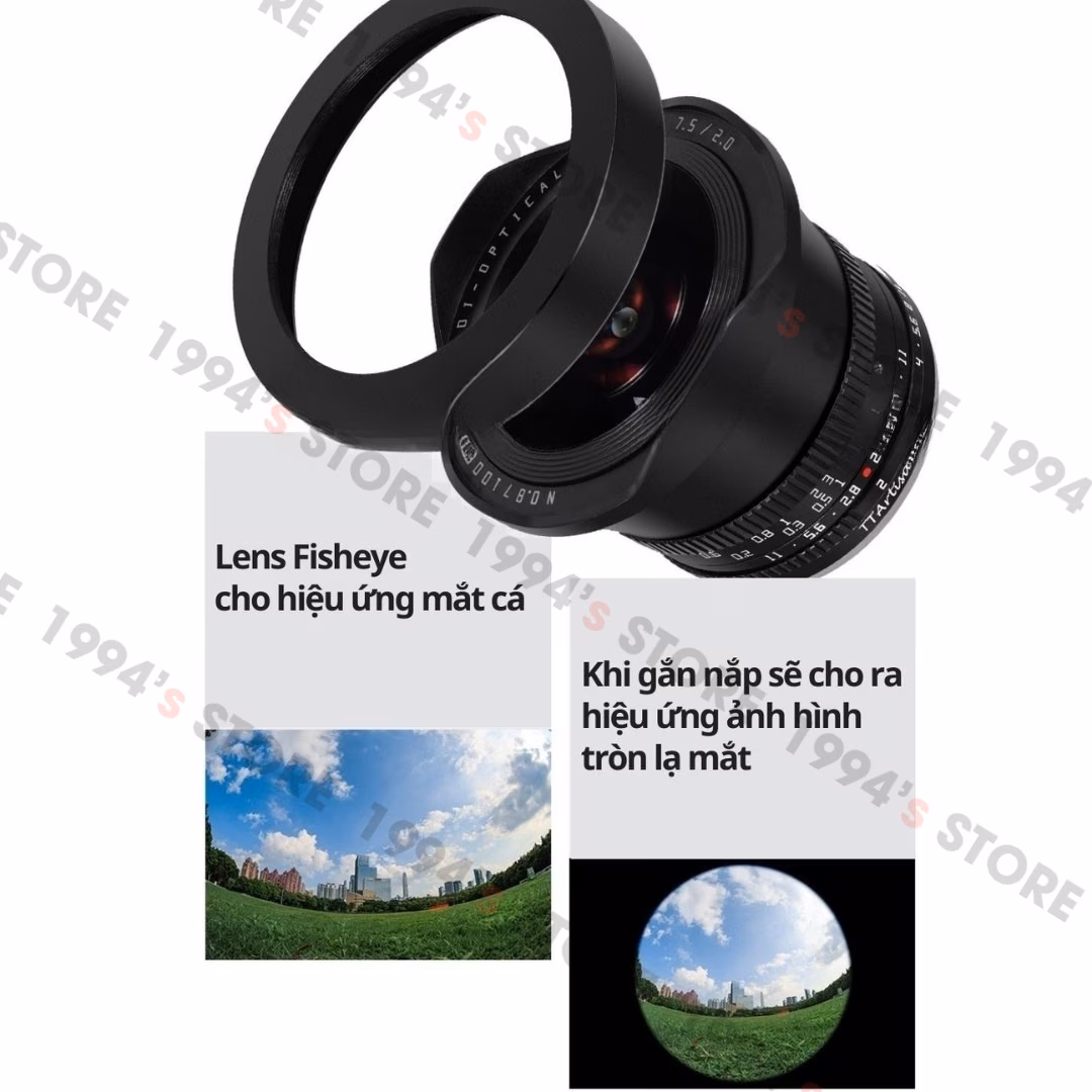 Ống kính mắt cá cho Canon RF và EOS M