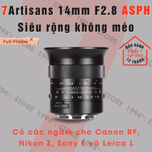 7Artisans 14mm F2.8 ASPH – Siêu rộng KHÔNG MÉO cho Full-Frame