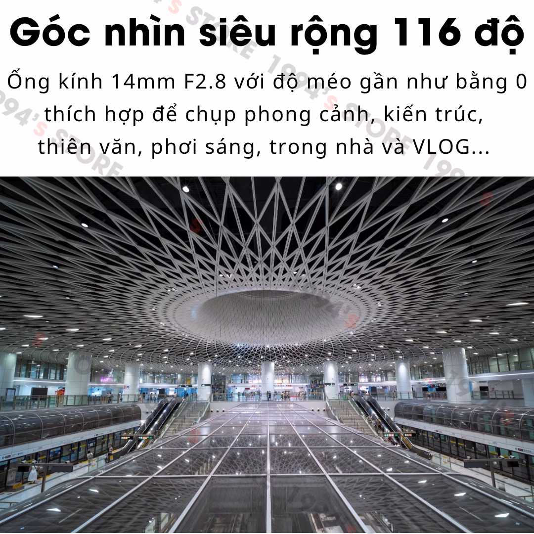 7Artisans 14mm F2.8 ASPH – Siêu rộng KHÔNG MÉO cho Full-Frame